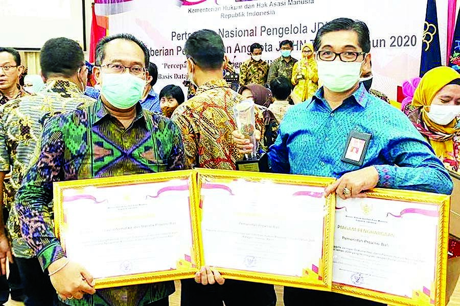 Pemprov Bali Sabet Tiga Penghargaan Dari Kementerian Hukum Dan Ham