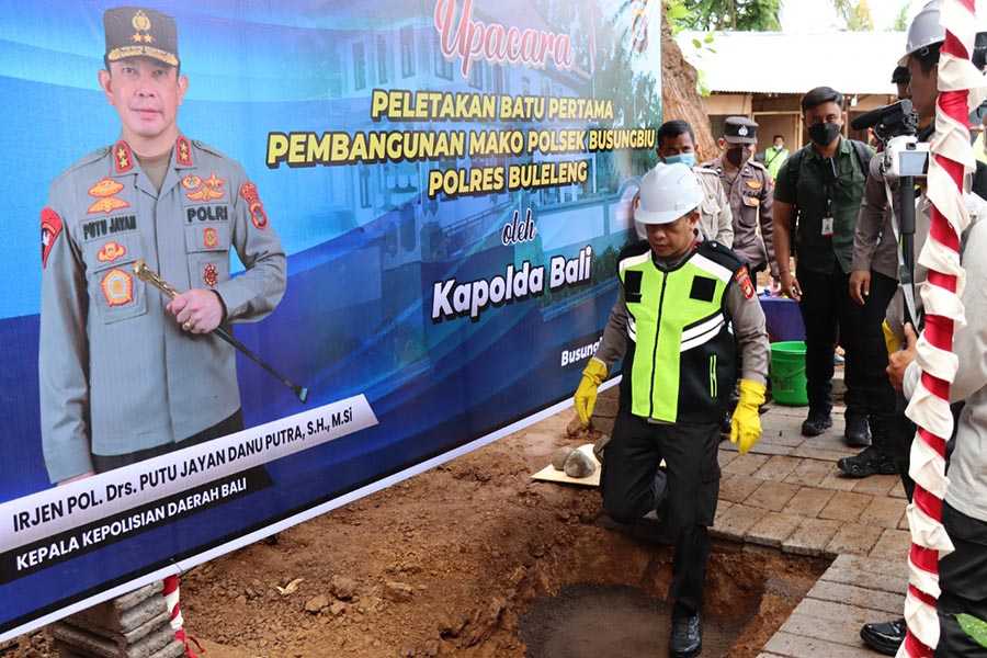 Tingkatkan Kualitas Pelayanan Gedung Mapolsek Busungbiu Dibangun