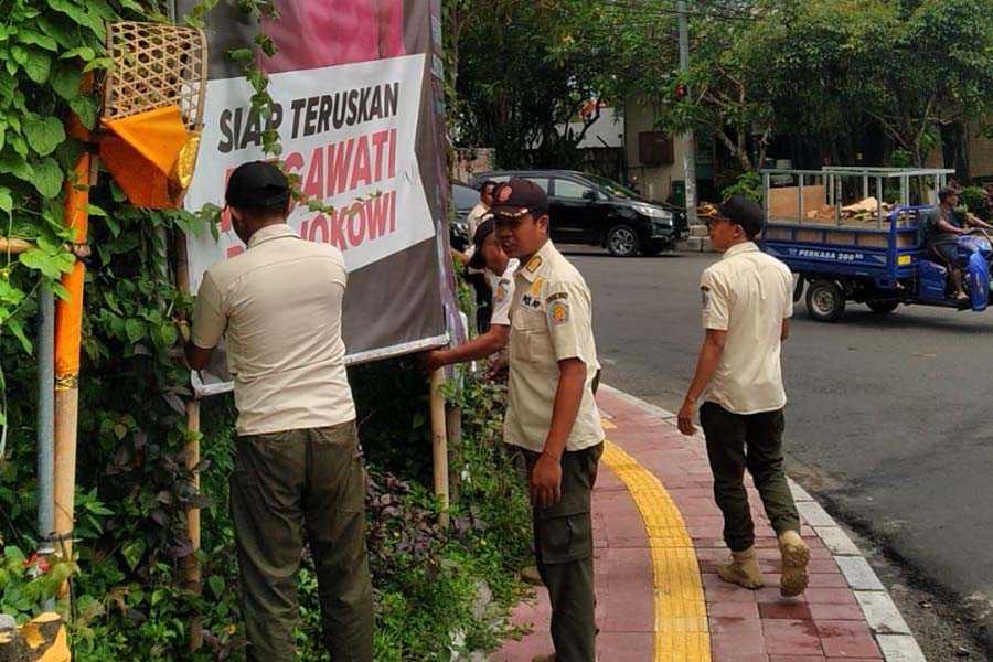 Jelang KTT G20 Penertiban Baliho Makin Digencarkan 1 BALIPOST