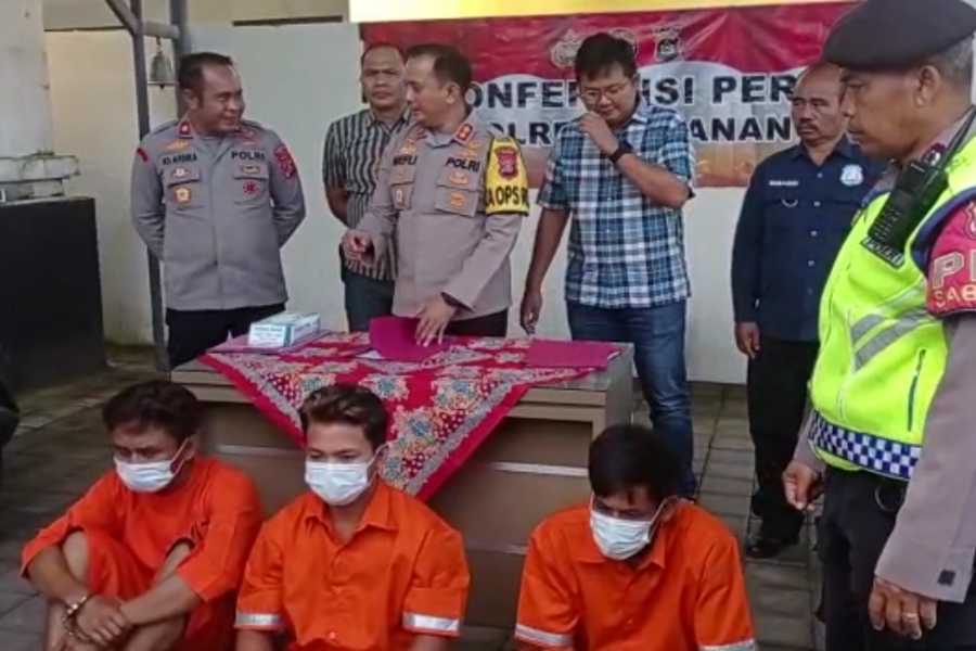 Gasak Puluhan Motor Tiga Buruh Proyek Ditangkap BALIPOST