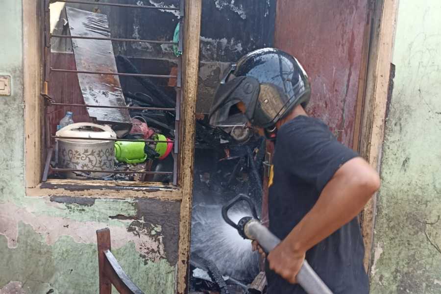 Rumah Hingga Motor Terbakar Kerugian Ratusan Juta Balipost