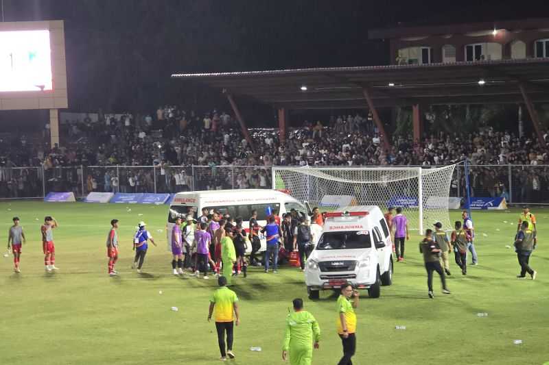 Laga Semifinal Sepak Bola Aceh Vs Sulteng Ricuh Balipost