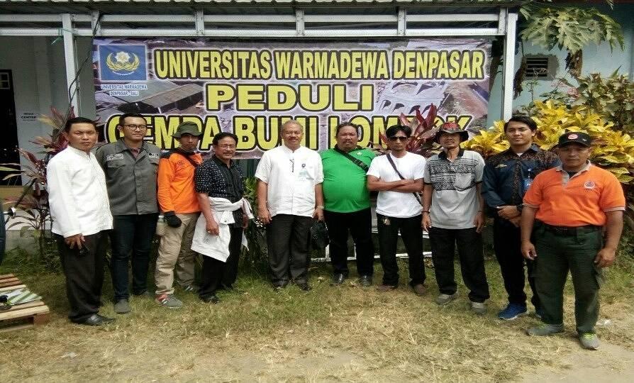 Unwar Peduli Korban Gempa Lombok