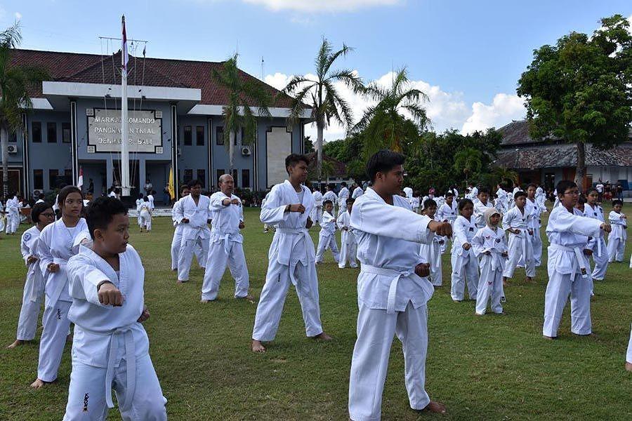 Ratusan Peserta Ikuti Ujian Resmi Geup Taekwondo Denpasar Periode I