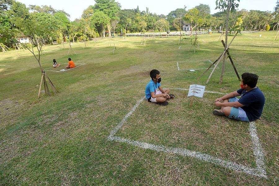 Taman Kota Lumintang Siap Sambut "New Normal" | BALIPOST.com