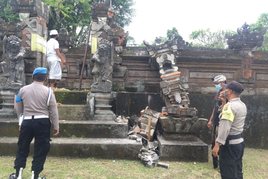 Gempa, Sejumlah Bangunan Pura Di Kecamatan Tegallalang Alami Kerusakan ...