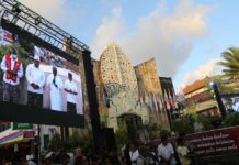 Suasana di Monumen Ground Zero Legian, Badung saat peringatan 20 tahun Bom Bali I pada Rabu (12/10). (BP/Kamaratih)