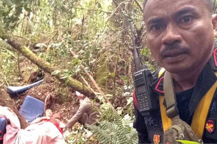 Tim Evakuasi Gabungan Temukan Lokasi Helikopter Rombongan Kapolda Jambi 2