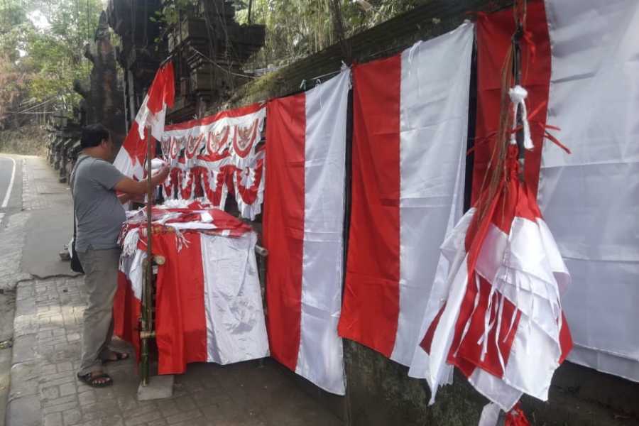 Sedikit Turun Pembelian Bendera Jelang Hut Ke 78 Ri