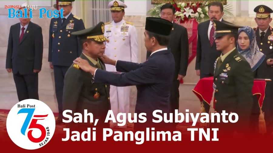 Jenderal TNI Agus Subiyanto Dilantik Jadi Panglima 2