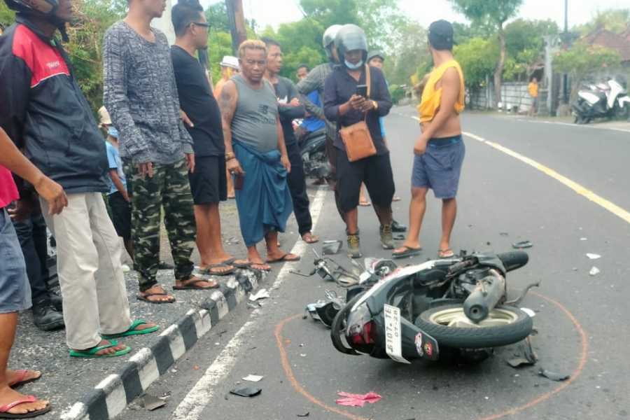 Diduga Korban Tabrak Lari Pemotor Tewas Di Jalur Amlapura Singaraja