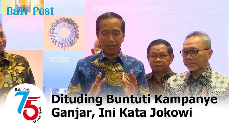 Dituding Buntuti Kampanye Ganjar, Ini Kata Jokowi 2