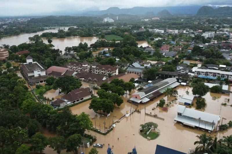 30.000 Keluarga Terdampak Banjir di Thailand