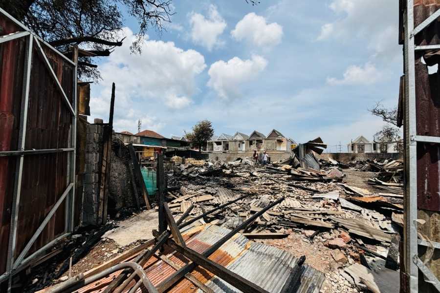 Bangunan Semipermarnen di Padangsambian Terbakar, Kerugian Capai Setengah Miliar