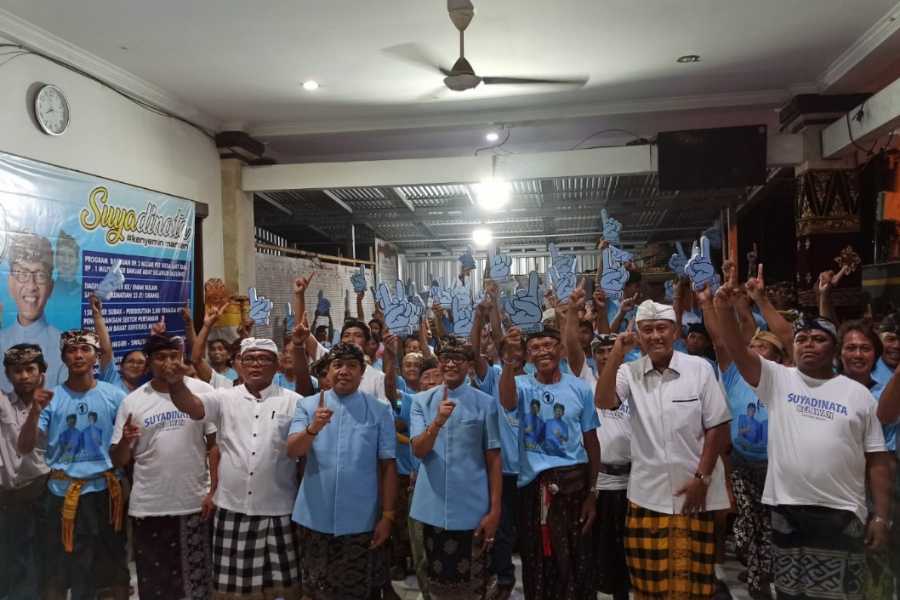 Kukuhkan Relawan di Banjar Belawan, Suyadinata Siap Realisasikan Pembangunan Secara Merata