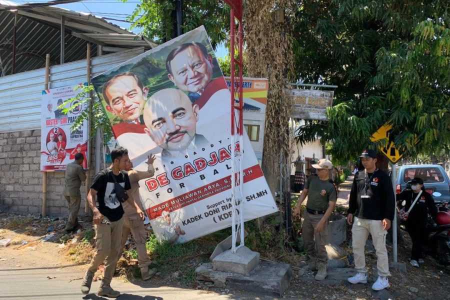 Melanggar Zonasi, Satpol PP Buleleng Mulai Tertibkan Alat Peraga Sosialisasi