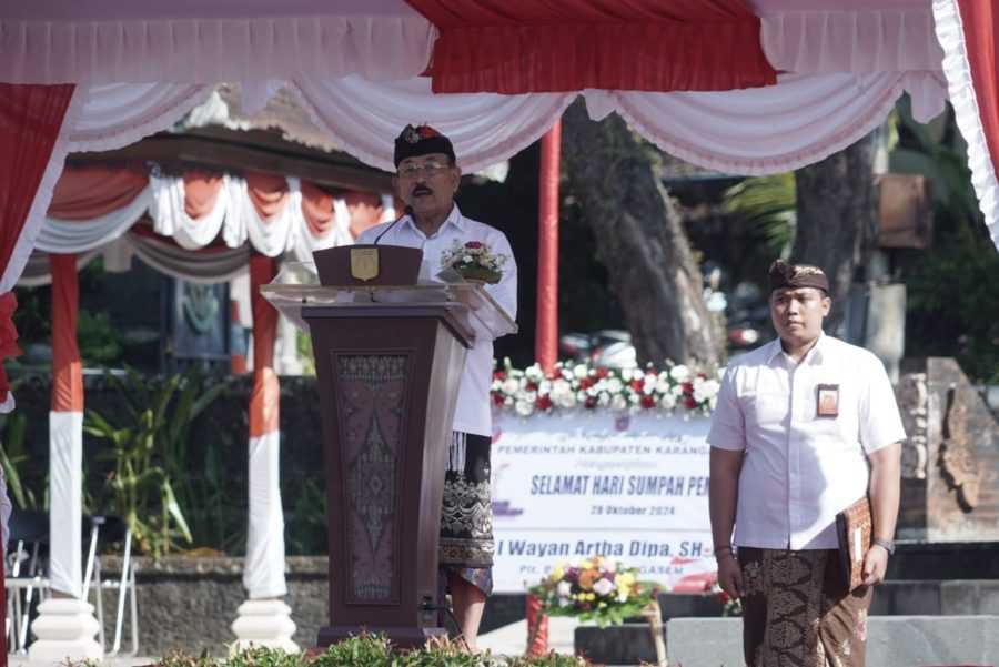 Plt Bupati Karangasem Arta Dipa Pimpin Peringatan Hari Sumpah Pemuda