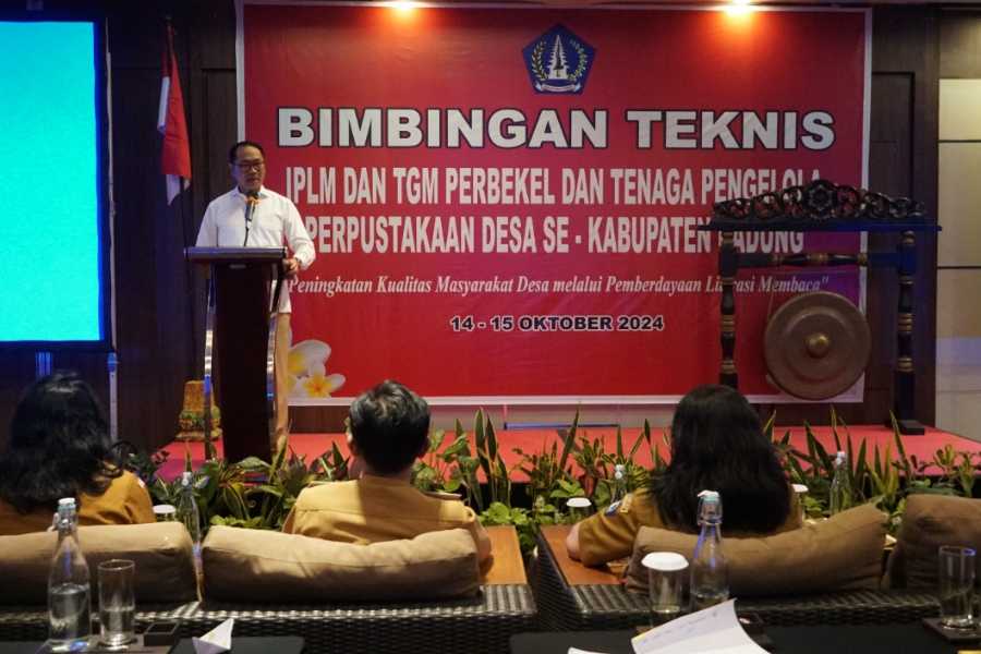 Tingkatkan Budaya Literasi, Plt. Bupati Badung Buka Bimtek IPLM dan TGM