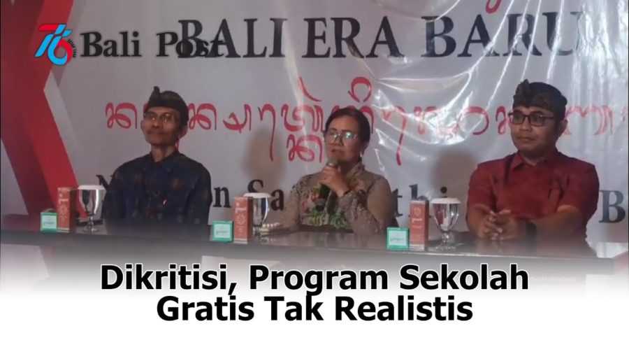 Dialog Merah Putih Bali Era Baru: Dikritisi, Program Sekolah Gratis Tak Realistis