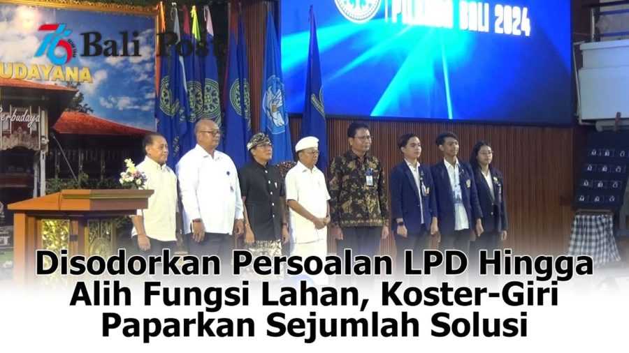 Uji Publik Pilkada: Disodorkan Persoalan LPD hingga Alih Fungsi Lahan, Koster-Giri Paparkan Sejumlah Solusi