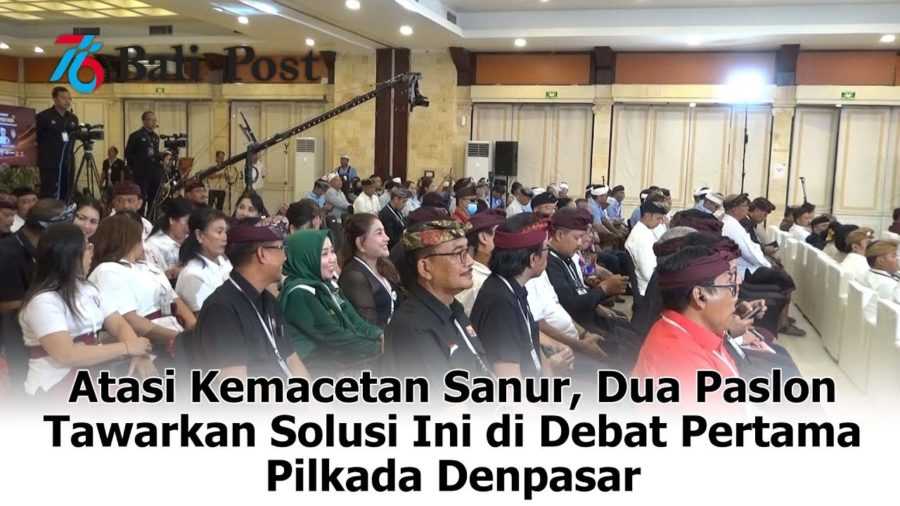 Atasi Kemacetan Sanur, Dua Paslon Tawarkan Solusi Ini di Debat Pertama Pilkada Denpasar