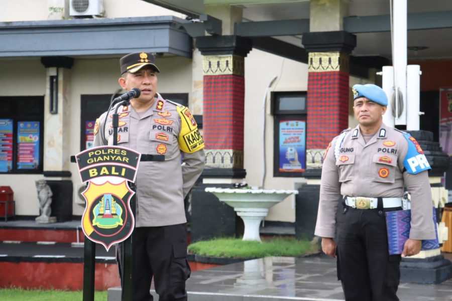 Kapolres Gianyar Perketat Kamtibmas dan Tanggap Bencana Jelang Nataru